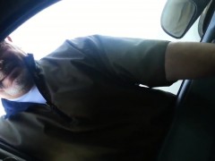 Masturbating With A Toothbrush In The Car Pov