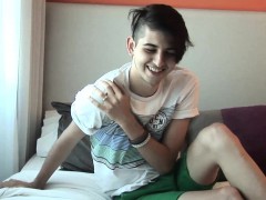 Twink Latino Merli Stroking His Cock