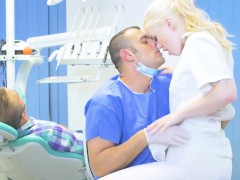 Mischa Cross getting pussy hammered by big dick dentist