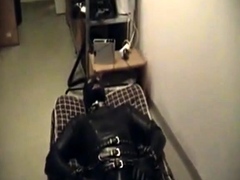 Rubberboy in Bondage for the night