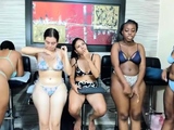 Ebony lesbians sex party